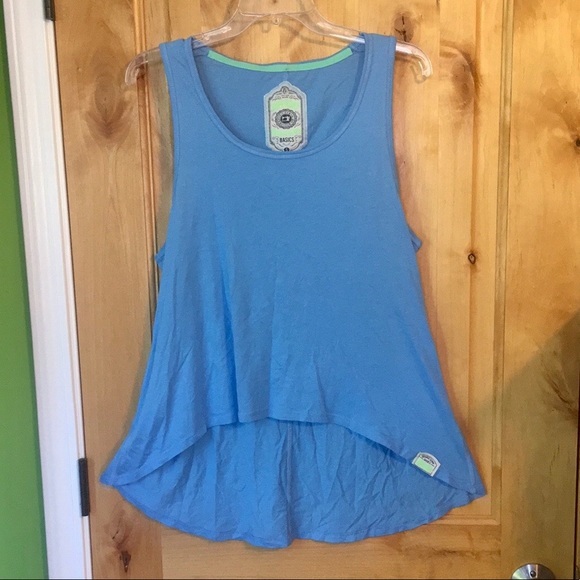 SUPERDRY Orange Sewn Basics Blue Tank Top NWOT S - Picture 1 of 4